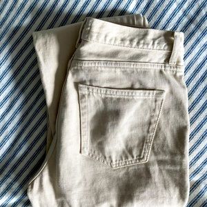 Rouje Paris Germain Jeans Denim in Cream color